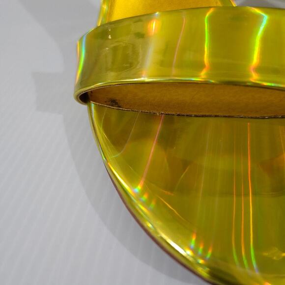 Sam Edelman Yaro Block Heel Sandal Womens 11 Metallic Gold Evening Wedding Party - Picture 7 of 14